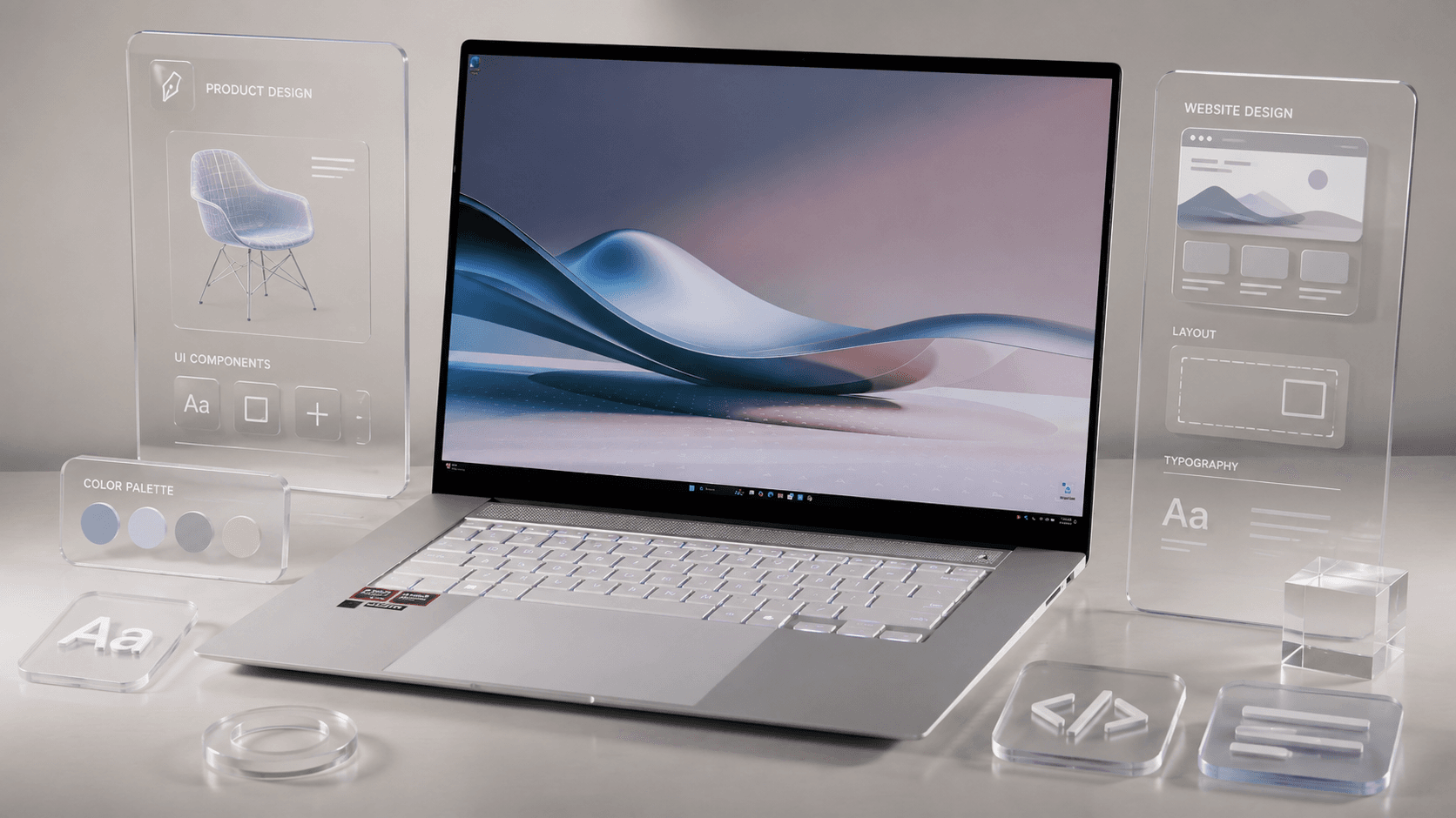 Portfolio project laptop mockup