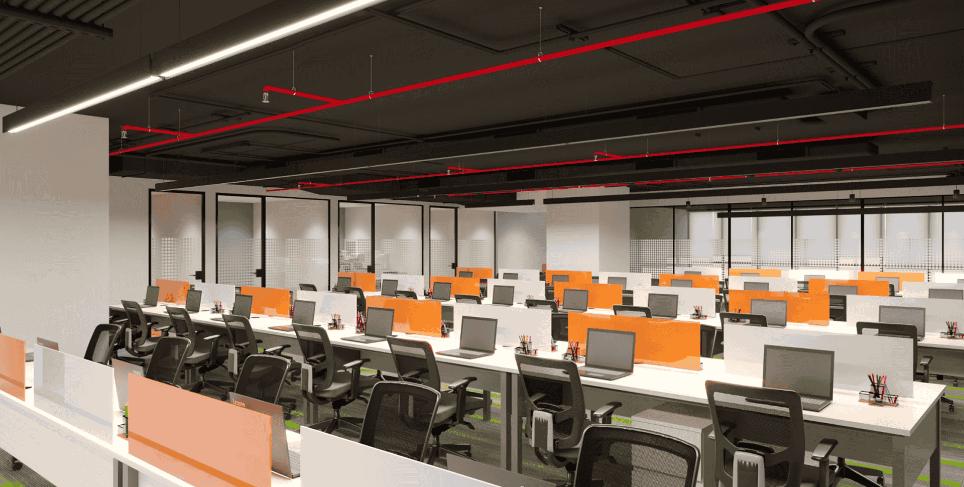 Office events workspace decorated