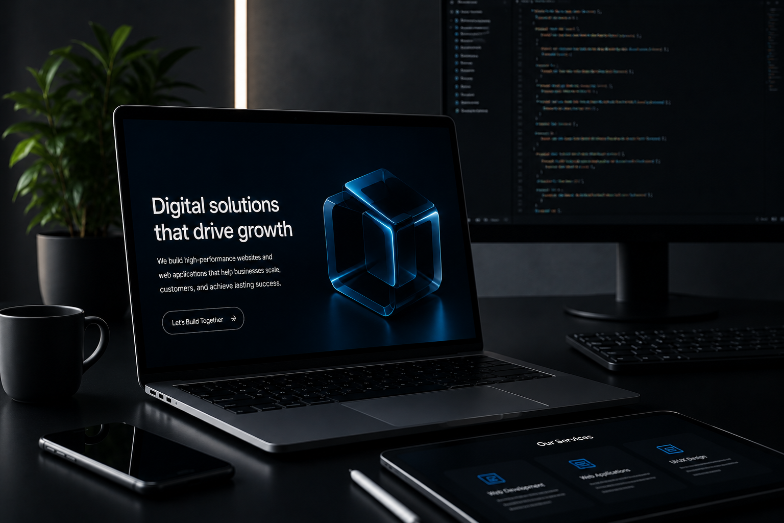 Web development workspace